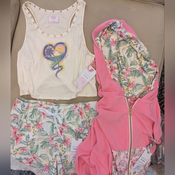 LSF X HURLEY - HAWAIIAN HIBISCUS TERRY ZIP UP HOODIE - Picture 9 of 10